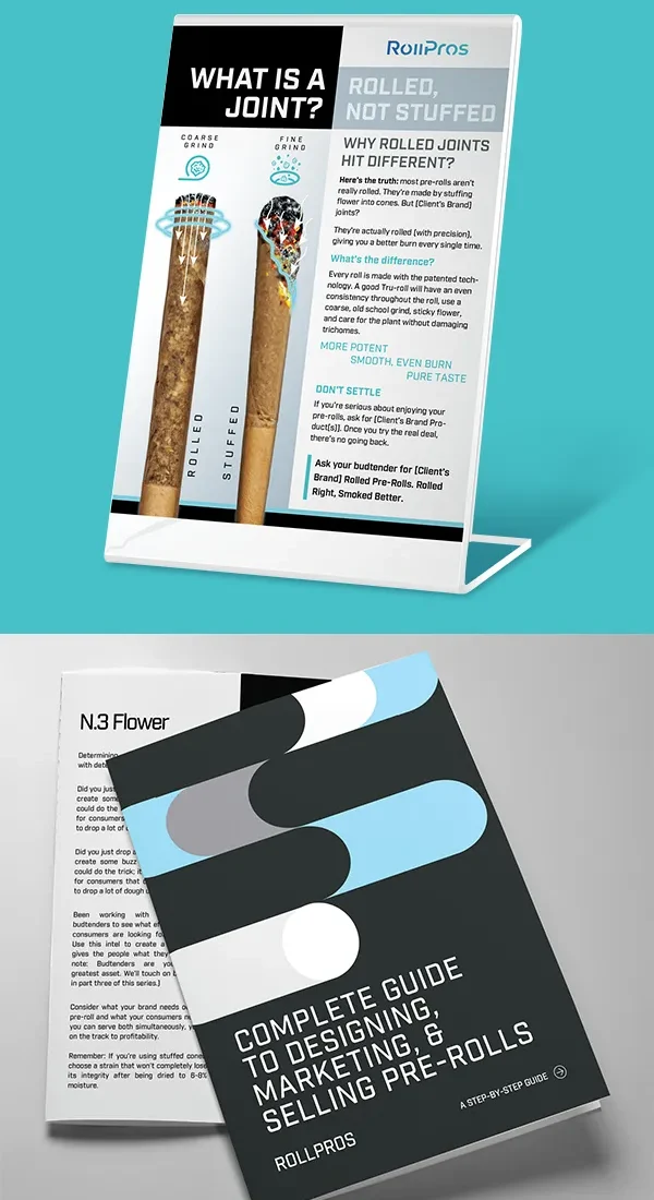 ROLL-Customer-Marketing-Samples pre-roll sign and marketing guide
