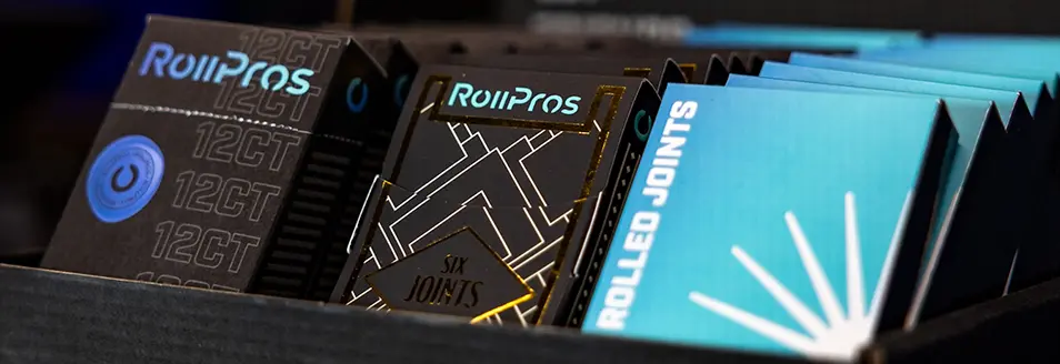 How to Comply with Cannabis Packaging Requirements in the Pre-Roll Production Process ROLL Canna Packaging 3b RollPros - Pre Rolling Machine