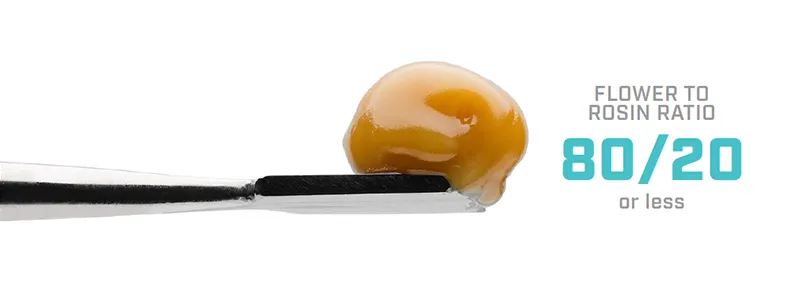 ROLL-Infused-Cannabis-Rosin-2 flower to rosin ratio 80/20 or less