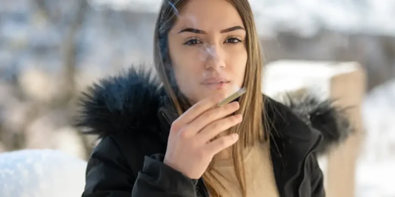 tanana-cannabis-smoking alaska woman smoking